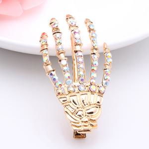 時尚鬼魅魅力 艾佳飾品骷髏手骨發(fā)夾，打造個性發(fā)型新潮流